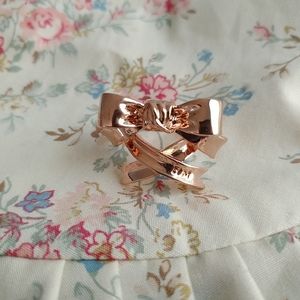 RoseMarie Seoir dolly ribbon ring - Rose Gold